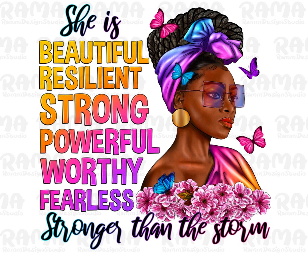 She is Strong Black Woman Png Sublimation Design, Black Woman Png ...