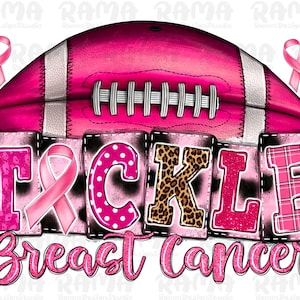 Tickle Breast Cancer Football Png Sublimation Design, Breast Cancer Png, Cancer Awareness Clipart, American Football Png, Digital Download