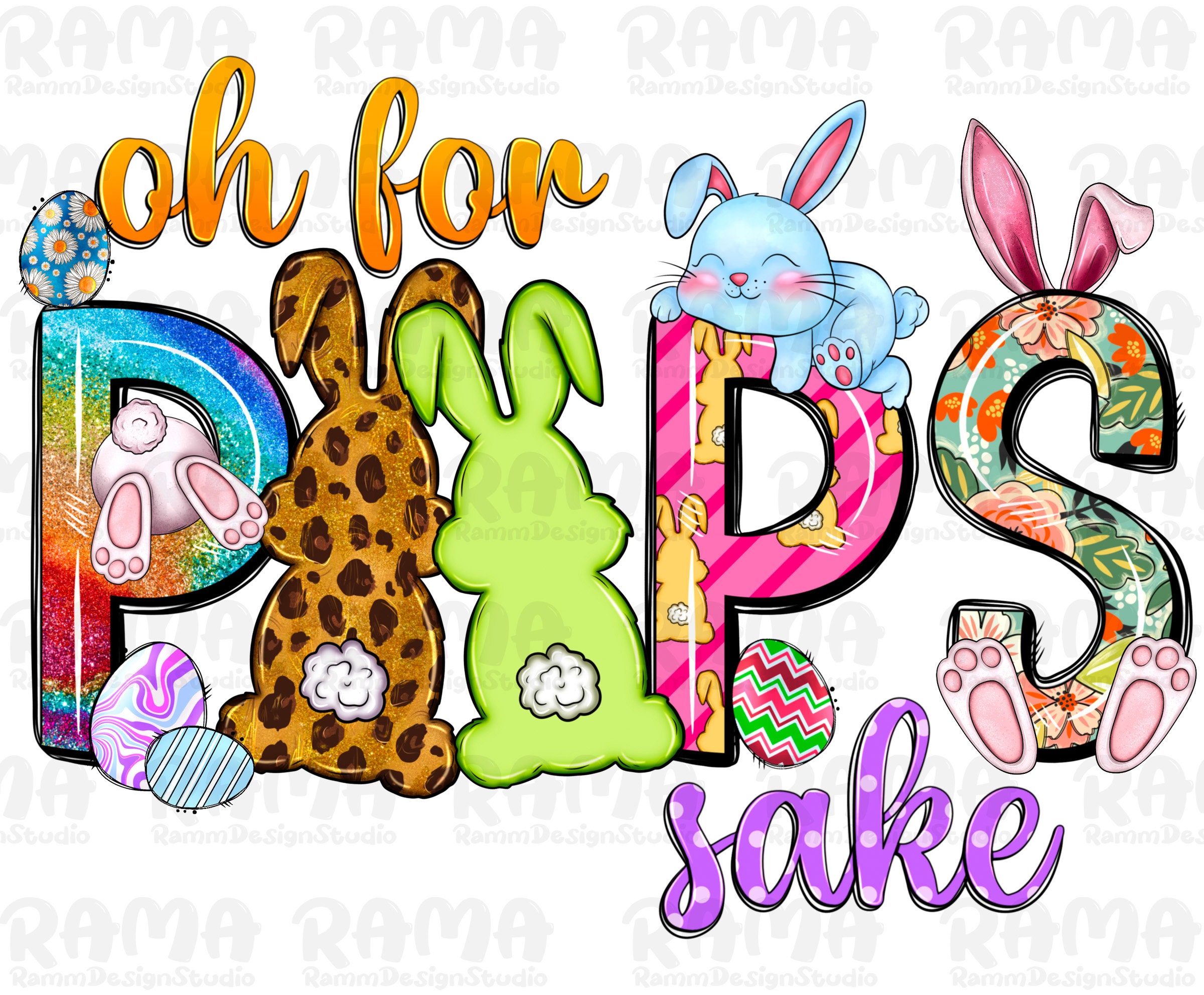Oh for Peeps Sake Png Sublimation Design Download, Happy