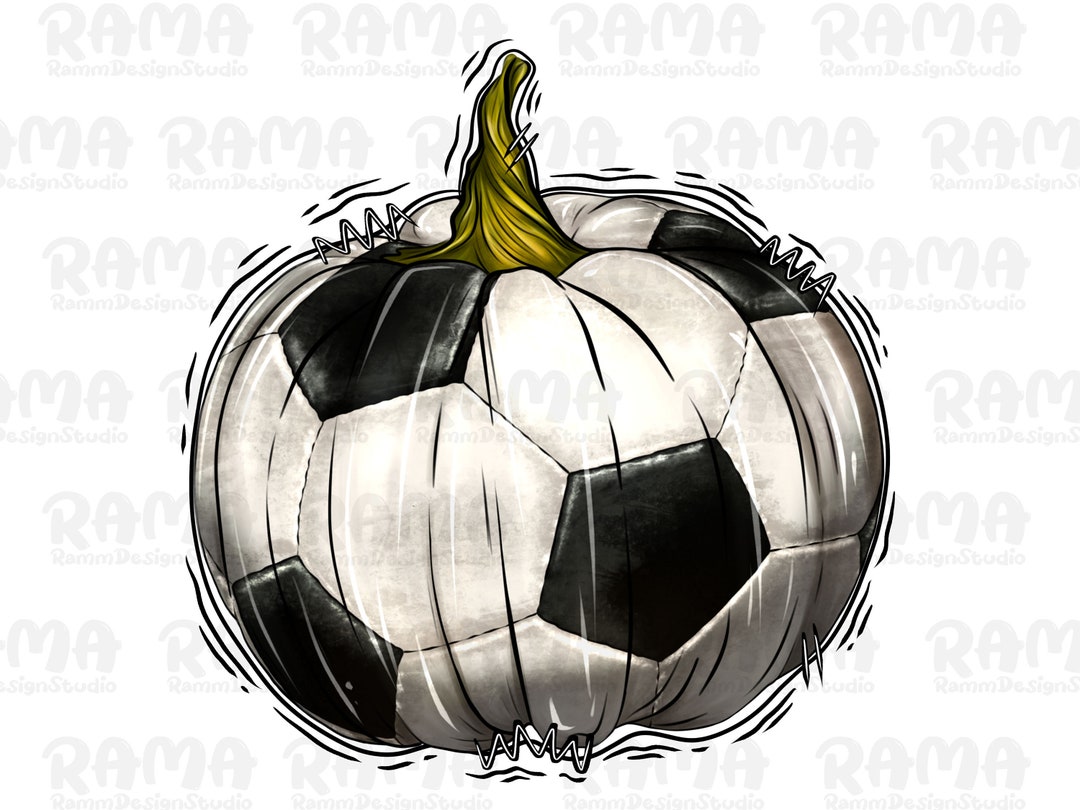Soccer Pumpkin Png Sublimation Design,fall Soccer Pumpkin Png ...