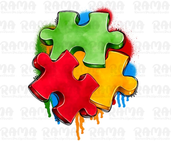 Autism Puzzle Piece Png Sublimation Design Download, Autism Awareness Png, Autism  Puzzle Png, Sublimate Designs Download - Etsy