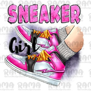 Pink Sneaker Girl png sublimation design,sneaker girl png,Girl png,shoe,sneaker shoe png,Girl shoe,Pink Sneaker,sublimate designs download