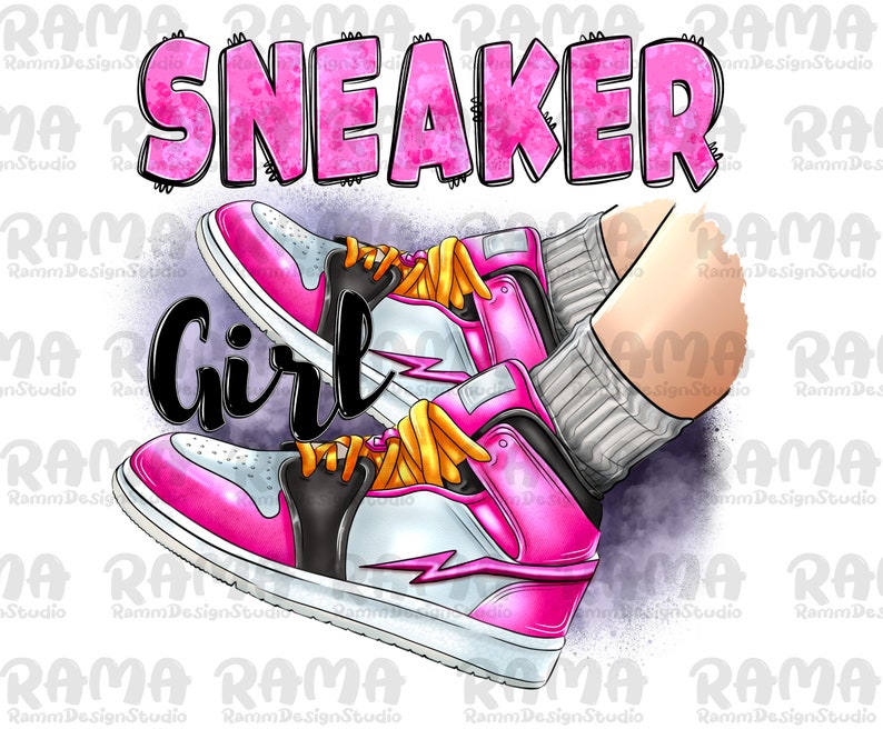 Pink Sneaker Girl Png Sublimation Designsneaker Girl Pnggirl - Etsy