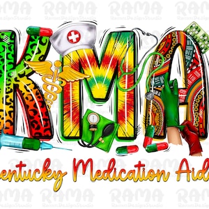 KMA Kentucky Medication Aide Png Sublimation Design, KMA png, KMA png sublimation design and digital download, Kentucky Medication Aide png