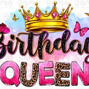 Birthday queen png sublimation design download, birthday party png, birthday png, birthday crown png, sublimate designs download