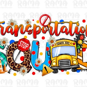 Transportation squad school bus png sublimation design, Teacher Png, Transportation squad png, bus driver png, sublimate designs download