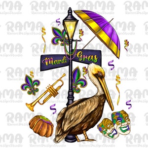 Mardi Gras Pelikan Png,Sublimation Design,Louisiana Mardi Karte Png,Pelikan,Digital Download,Mardi Gras Png,Mardi Gras Pelikan Png,Pelikan Png