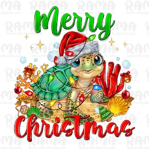 Merry Christmas Turtle Png,Christmas Turtle Png Sublimation Design,Christmas Turtle Png,Cute Christmas Turtle With Santa Hat Transparent PNG