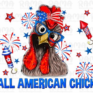 All American chick png, farm animal, 4th of july , Chicken 4th of July png, Chicken Lover American USA Flag png, chicken sublimation png