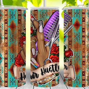 Hair hustler 20oz tumbler png sublimation design download, Hair hustler tumbler png, western tumbler png, sublimate designs download