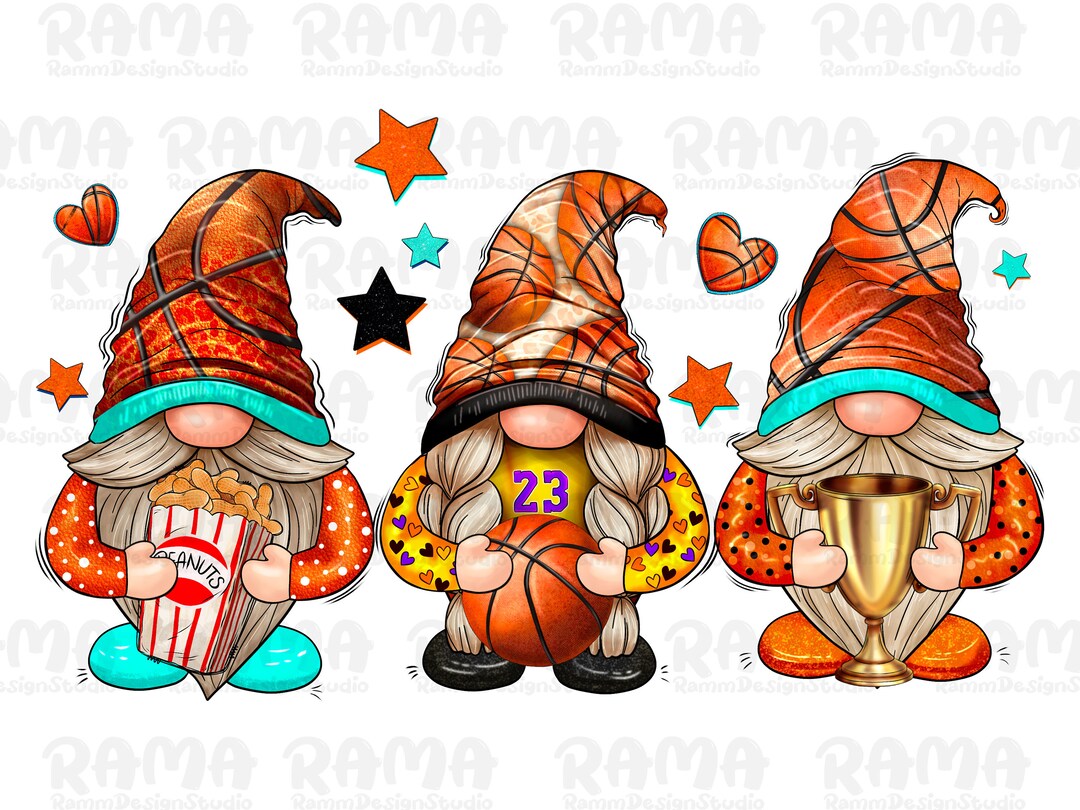 Basketball Gnomes Png Sublimation Design Download, Basketball Png, Game