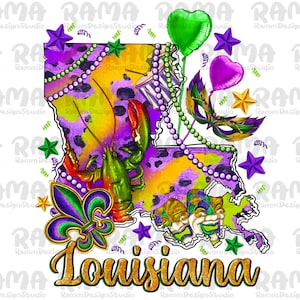 Mardi Gras Louisiana Map Png Sublimation Design,Louisiana Map Png,Mardi Gras Png,Leopard Mardi Gras Png,Fleur De Lis Png,Descargar Digital