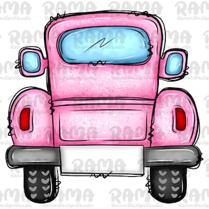 Pink Truck Png Sublimation Design,Valentine&#39;s Png,Valentines Day Png,Valentines Day Truck,Valentines Pink Truck Png,Truck,Digital Download