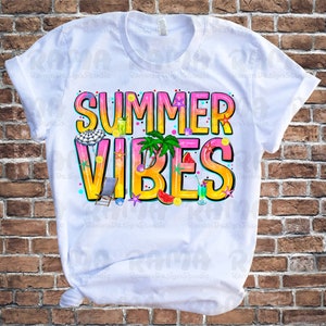 Summer Vibes Png Sublimation Design Download, Hello Summer Png, Summer ...