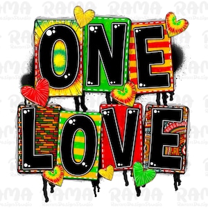 One Love Juneteenth Png, raggae png, raggae music png, bob marley png, afro american png, black history png, african png