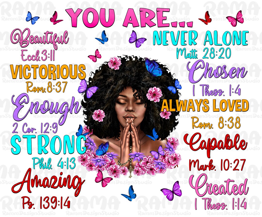 Black Girl God Say I Am Png, Black Girl Melanin African American Png ...