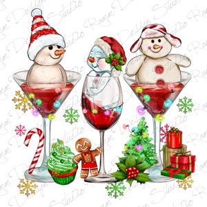 Christmas Wine And Cocktails Png Sublimation Design,Merry Christmas Png,Cocktail Png,Wine Png,Christmas Png,Cocktails Png,Digital Download