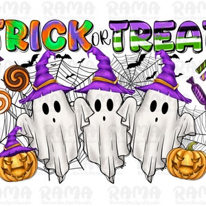 Halloween PNG Trick or Treat PNG Halloween Sublimation - Etsy
