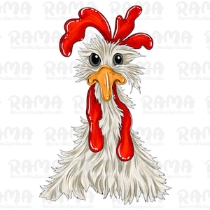 Crazy Chicken Png Sublimation Design, Funny Chicken Png, Crazy Chicken Png, Farm Chicken png, Western, Sublimation Png, Digital Download