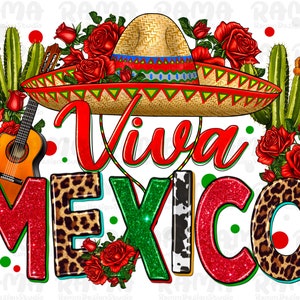 Viva Mexiko png Sublimation Design herunterladen, West Mexiko png, Cinco de Mayo png, Sombrero Hut png, Fiesta png, sublimieren Designs herunterladen