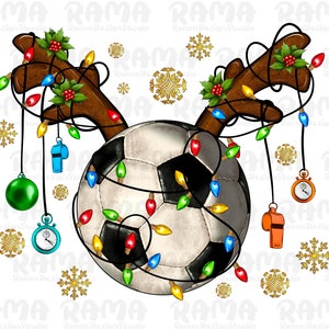 Soccer horn Christmas png sublimation design download, Merry Christmas png, Soccer game png, sublimation designs download