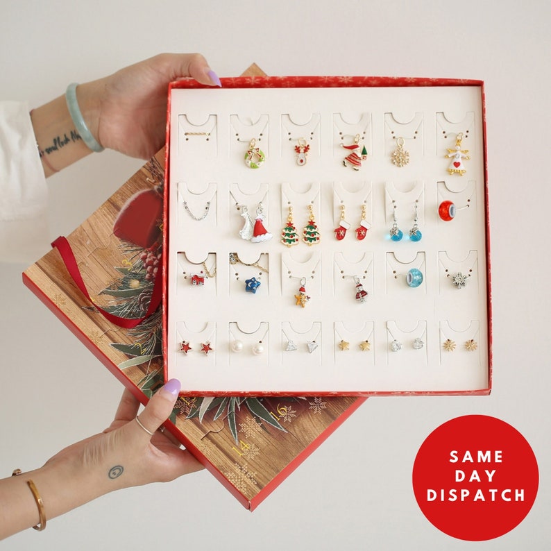 24pc Christmas Jewellery Advent Calendars Jewellery Gift Set Etsy UK