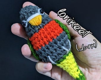 Crochet Lorikeet Parrot Amigurumi