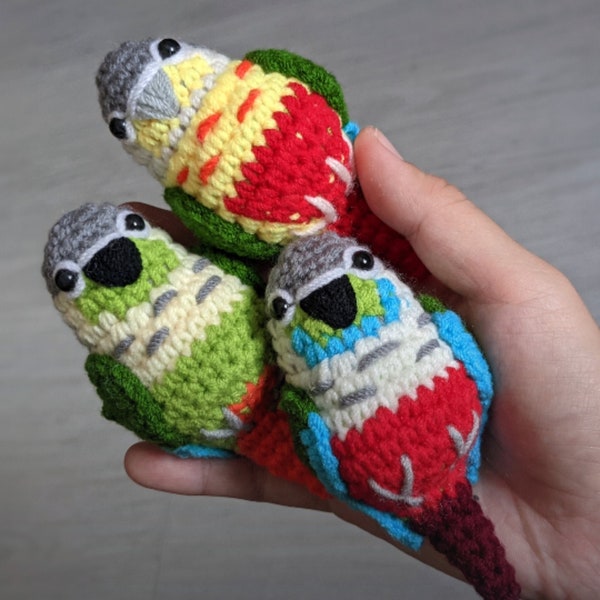 Crochet Conure Parrot Amigurumi