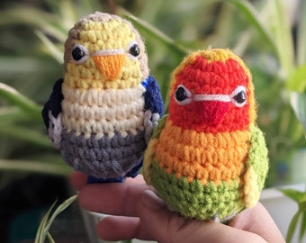 Crochet Lovebird Parrot Amigurumi