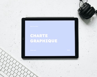 Graphic Charter - Digital template in French - InDesign - Graphic designer and creative