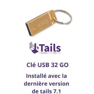 Chiavetta USB Tails OS, ultima versione 7.1 - Verbatim metal 32 GB - Sistema operativo Amnesiac