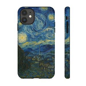 Sternenklare Nacht Telefonhülle, künstlerische Handyhülle, Geschenk für Kunstliebhaber, Einzigartiges Telefonzubehör, Geburtstagsgeschenk für Sie und Ihn