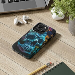 Skull phone case, iPhone 14 case, iPhone 13 case, iPhone 12 case, rocker phone case, rock punk phone case, fun phone case, shrill phone case