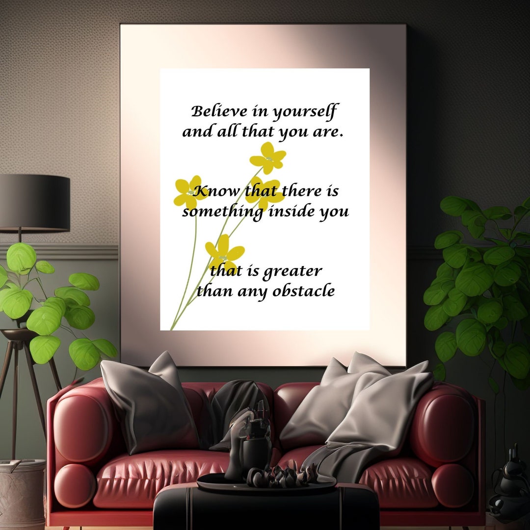 Inspirational Print, Motivational Print, Digital Wall Art, Printable ...