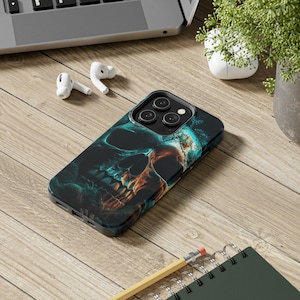 Skull phone case, iPhone 14 case, iPhone 13 case, iPhone 12 case, rocker phone case, rock punk phone case, fun phone case, shrill phone case
