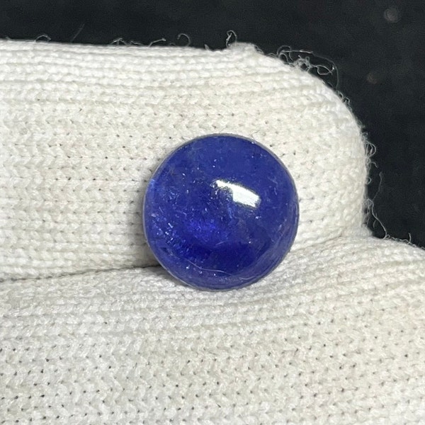 AAA+ Grade Tanzanite Cabochon Grand looking Genuine Tanzanite Cabochon Loose Gemstone Size 10x5 MM Tanzanite Stone For Making Jewelry