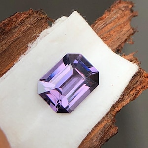Natural Purple Spinel 5x3mm 0.5ct Octagon Faceted Gemstone | Loose Purple Spinel for Jewelry Making | Rare Collector Gem DIY Ring or Pendant