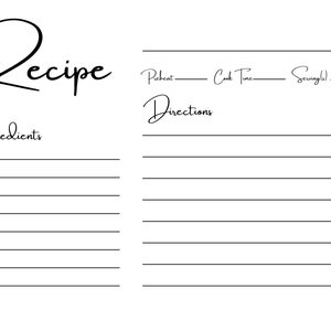 Recipe Cards