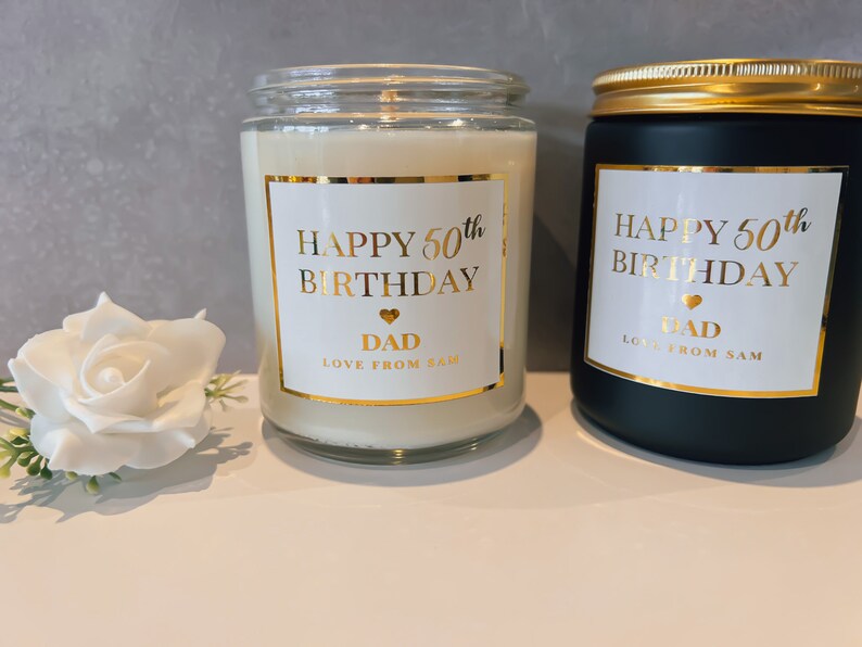 Birthday Milestone Candle Custom Personalised Candle Gift Etsy Australia