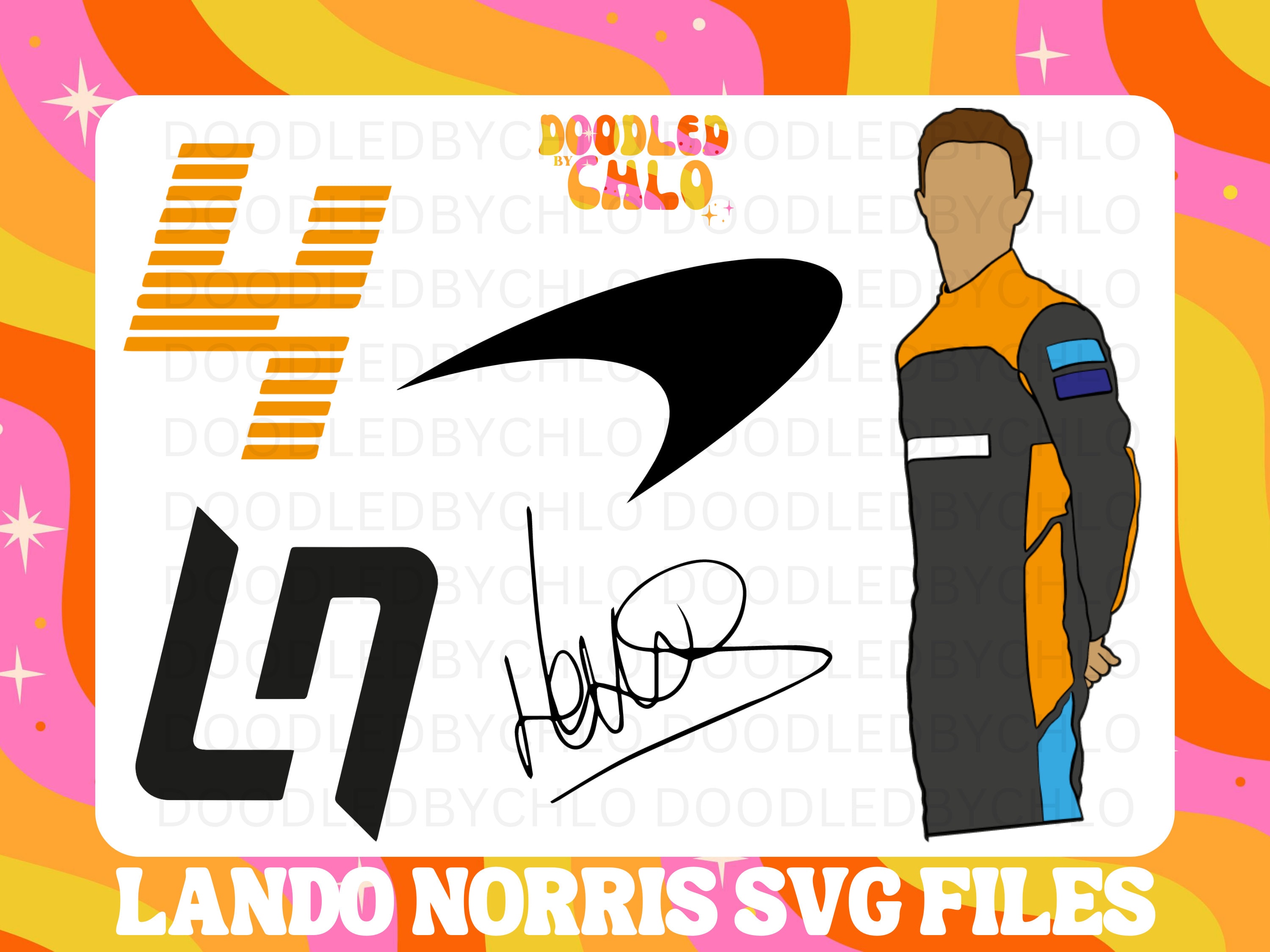 LANDO NORRIS FORMULA 1 Svg Png Cutting Files F1 Svg Mclaren Etsy