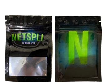 NETCHILL | Empty Mylar Zip Lock Design Packs Smell Proof Food Storage Bags Pouches 7x10cm