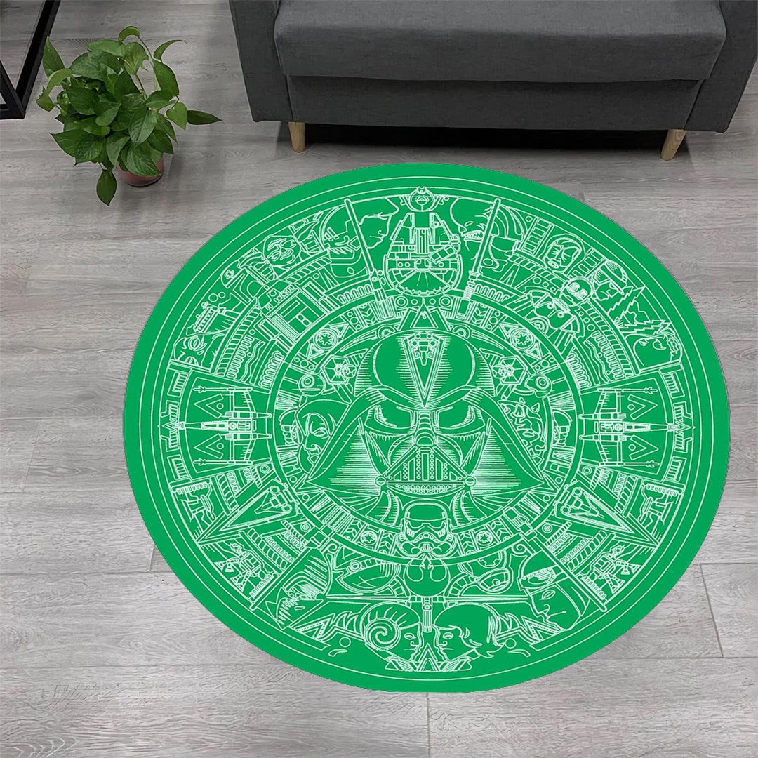 starwars-rug-starwars-boys-room-rug-space-rug-green-rug-kids-room-rug