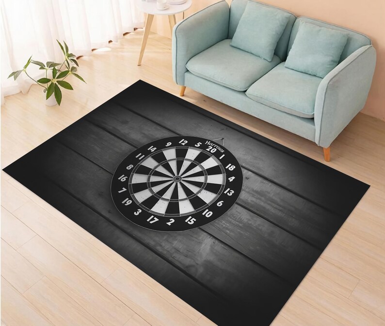 Dart Board Rug,dart Rug,living Room Rug,area Rug,dart Board Carpet