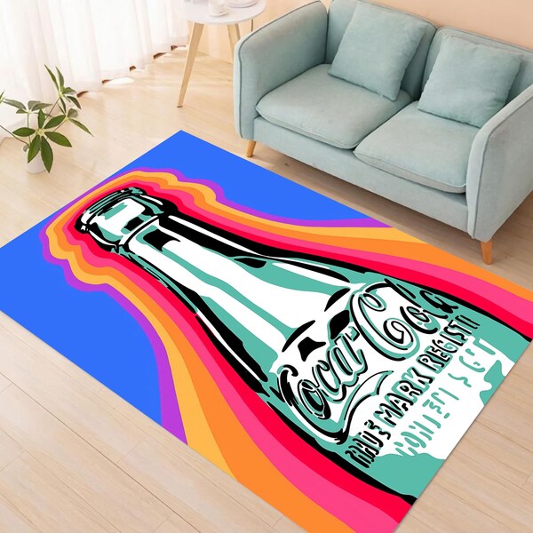 Coca Cola Carpet,Original Taste,Coke Gift,Coca Cola Vintage,Living Room Rug,Area Rug,Coca cola Retro,Home Decor,Cool Rug,Decorative Rug