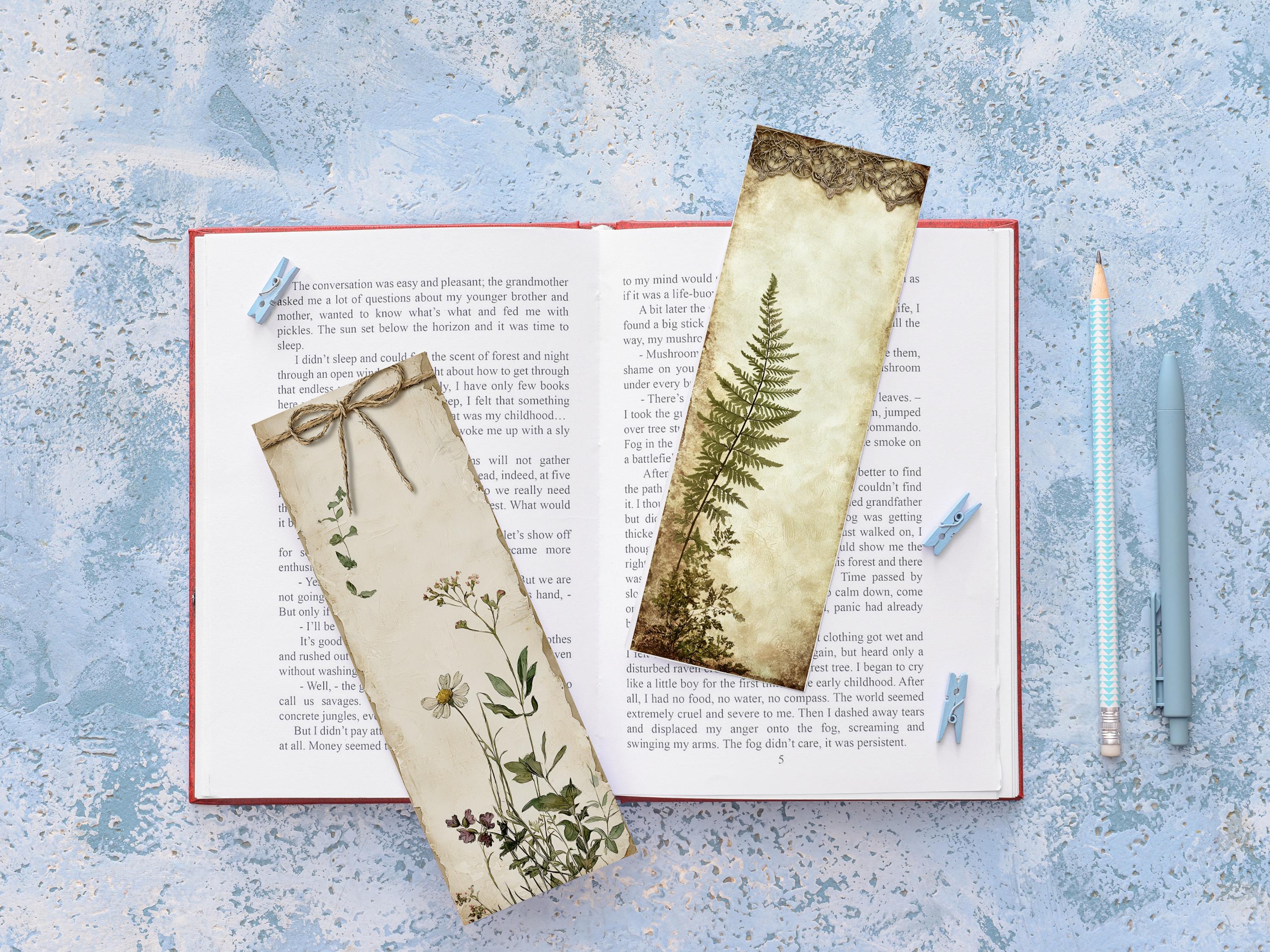 Rustic Bookmarks, Watercolor Bookmark Designs, Rustic Printable ...