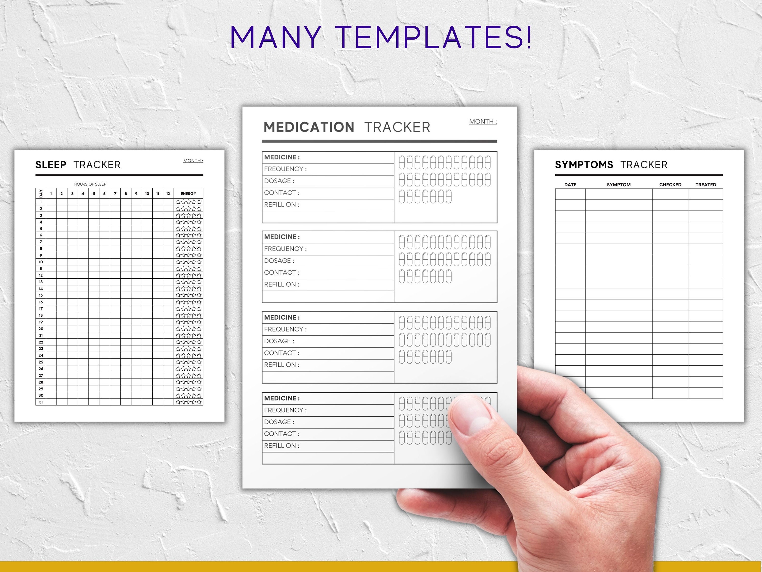 Medical Planner Printable Healthcare Binder Doctor Visits Medication ...