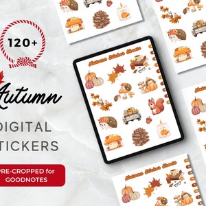 Autumn Digital Stickers | Pre-cropped Autumn Sticker | Goodnotes Stickers | Digital Planner Stickers | Autumn Png Stickers | Ipad Stickers