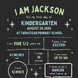 Erschwingliche und vollständig anpassbare Schulanfänge Digital Printables