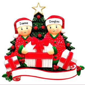Christmas Tree Personalised Family Decoration Group Ornament Personalized Customised Gift Present Family of 3