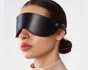 Maschera per gli occhi in pelle, Maschera per gli occhi in pelle, Maschera per gli occhi in pelle, Maschera oscurante, Maschera cieca sensuale, Maschera di deprivazione sensoriale, Maturo